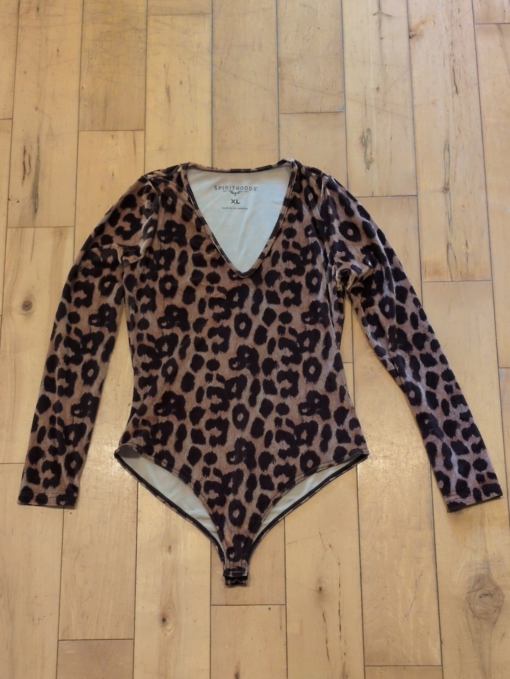 SpiritHoods Velvet Leopard Bodysuit